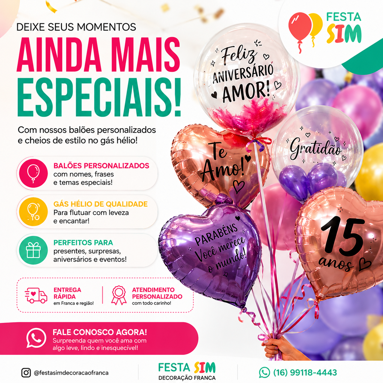 Festa Sim Decoração Franca