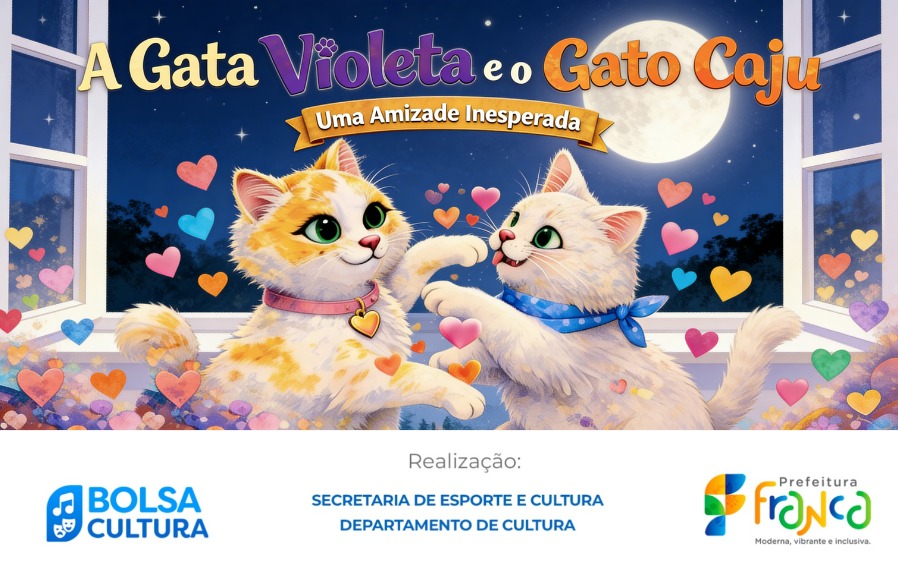 A Gata Violeta e o Gato Caju: uma amizade inesperada y