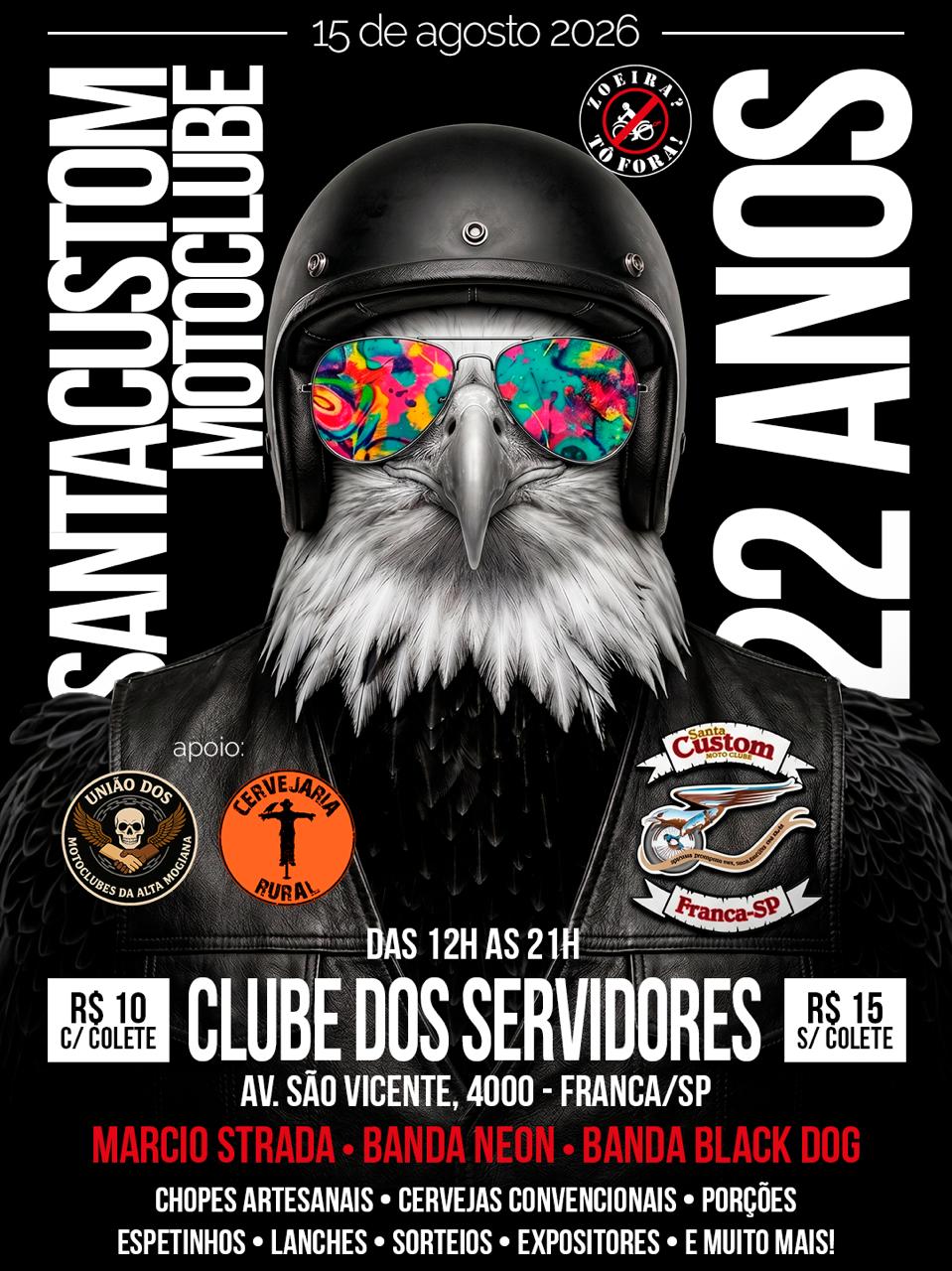 Comemoração de 22 anos do Santa Custom Motoclube