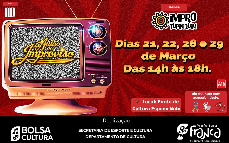 Aulão de Impro - Acessível - 22/03/26 - Improkê